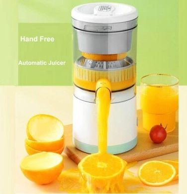 Універсальний портативний акумуляторний USB ручний міні соковитискач Citrus juicer YZJ-001 для ягід і фруктів, апарат для віджму та приготування соку, компактний, простий у використанні, потужний пристрій для корисних напоїв, Білий