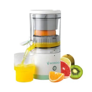 Універсальний портативний акумуляторний USB ручний міні соковитискач Citrus juicer YZJ-001 для ягід і фруктів, апарат для віджму та приготування соку, компактний, простий у використанні, потужний пристрій для корисних напоїв, Білий