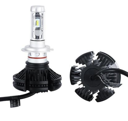Комплект X3-H7 світлодіодні автомобільні LED лампи, універсальність установки та стійкість до несприятливих погодних умов, для заміни галогенних або ксенонових ламп у протитуманних фарах або фарах головного світла, Білий