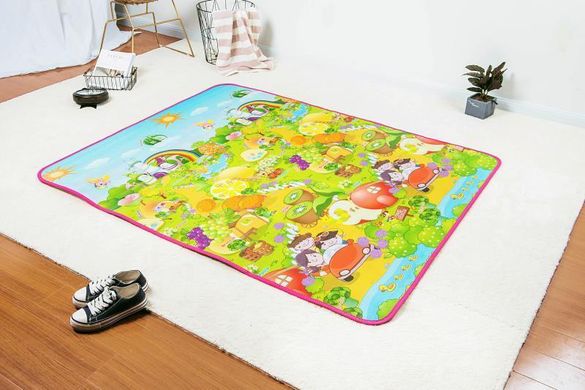 Дитячий килимок, що розвиває Парк розваг 120*180, Ігровий килимок двосторонній