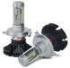 Комплект X3-H7 светодиодные автомобильные LED лампы,универсальность установки и устойчивость к неблагоприятным погодным условиям,для замены галогенных или ксеноновых ламп в противотуманных фарах или фарах головного света, Белый