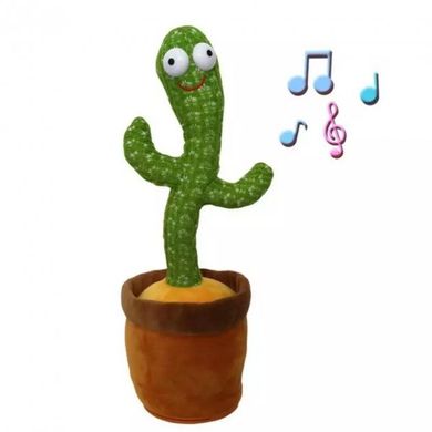 Большой танцующий кактус музыкальный поющий 120 песен Dancing Cactus 32 см