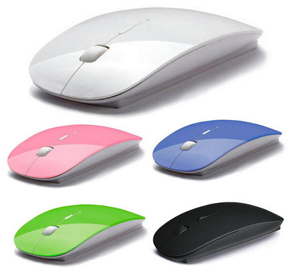 Ультратонка бездротова миша (Безпровідна оптична мишка радіо миша 10м), Різні кольори
