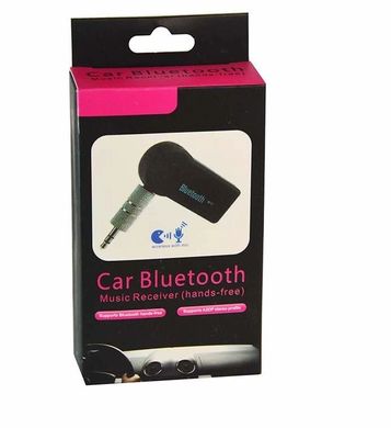 Bluetooth адаптер BT350D Car receiver AUX,авто адаптер,цифровий Bluetooth ресивер для автомобільної магнітоли або будь-якого іншого пристрою з лінійним входом,зарядка від USB,передати музику з телефону, планшета, на автомобільну магнітолу,приймати дзвінки, Чорний
