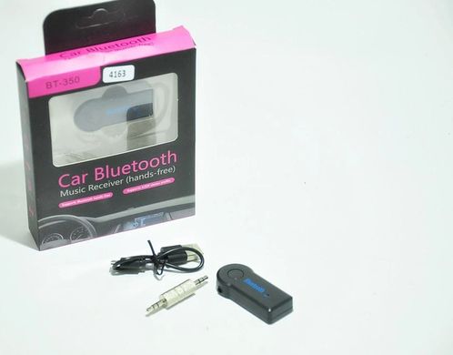 Блютуз адаптер BT350D Car receiver AUX,авто адаптер,цифровой Bluetooth ресивер для автомобильной магнитолы или любого другого устройства с линейным входом,зарядка от USB,передать музыку с телефона, планшета, на автомобильную магнитолу,принимать звонки, Черный