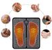 Массажный лечебный електрический коврик для ступней и ног EMS Foot Massager стимулирующий кровообращение, Черный