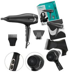 Професійний потужний фен для волосся VGR V-450 2400 Вт для сушіння укладання волосся, Чорний