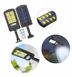 Вуличний водонепроникний ліхтар світильник на сонячній батареї з датчиком руху та пультом 120 діодів solar, Чорний