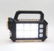 Ручной аккумуляторный фонарь HS-8029-7-A с солнечной панелью и Power Bank 2800мАч, 3 режима освещения, Черный