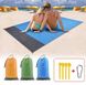 Большая водонепроницаемая пляжная подстилка анти-песок 210*200, пляжное одеяло, одеяло для пикника, плед для пикника антипесок, Разные цвета