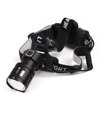 Практичний налобний ліхтар BL T20 -P90 LED Zoom акумуляторний,світлодіодний потужний ліхтарик з фокусуванням на голову,пилозахищений корпус,вологозахист,регулювання нахилу лінзи – 90°, червоне світло,ліхтар зумер