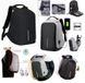 Рюкзак антивор Bobby 45х30х16,5 см с USB  с защитой от краж черный, Универсальный рюкзак для ноутбука Бобби, Черный