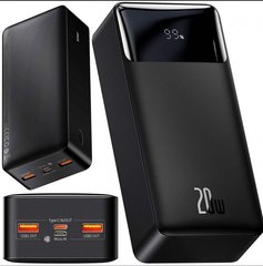 Портативний зарядний пристрій PowerBank Portable BASEUS 30000 мАг 22.5 W, Чорний