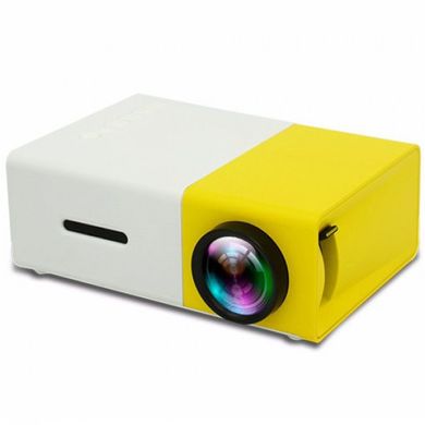 Портативный мини проектор мультимедийный с динамиком Led Projector YG300 Full HD, Белый