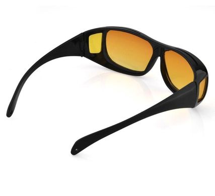 Автомобільні окуляри антивідблиску HD Vision Glasses 2 в 1, окуляри для водіїв день ніч, Жовтий