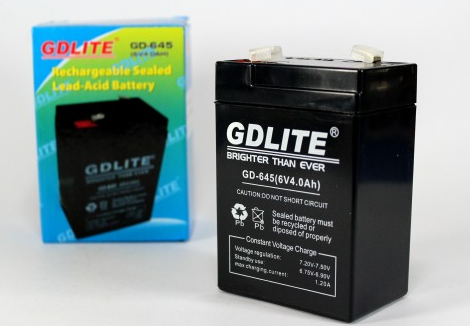 Аккумулятор батарея GDLITE 6V 4.0Ah GD-640 Бесперебойное питания