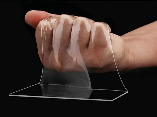 Прозора суперстійка двостороння універсальна клейка нано-стрічка, що миється Багаторазова кріпильна стрічка Ivy Grip Tape, 5 м, Двосторонній багаторазовий скотч для ремонту, для кріплення різних предметів на будь-які поверхні