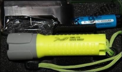 Ліхтарик SF BL T6 підводний, Жовтий