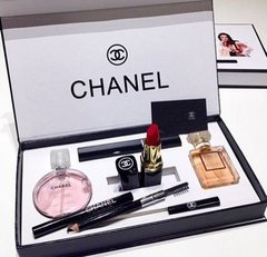 Подарунковий набір парфумерії Chanel 5 в 1, набір парфумів Шанель, набір косметики Шанель