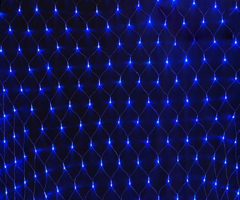 Новогодняя гирлянда Сетка Синяя 2x2 м 180 диодов светодиодная гирлянда Xmas 180P LED B, Синий