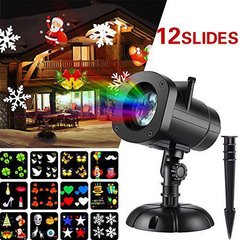 Вуличний лазерний проектор Star Shower Slide Show ZP1 (12 слайдів) + пульт
