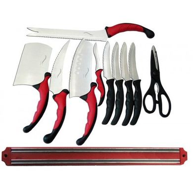 Набор кухонных ножей Contour Pro Knives Контур про 10 в 1 + магнитная рейка
