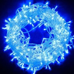 Світлодіодна гірлянда нитка синя LED 100 B-1, новорічна гірлянда 100 діодів 7 м Xmas LED , Синий