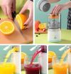 Акумуляторна портативна соковижималка для цитрусових Citrus juicer YZJ-001 з USB-C, соковижималка для фруктів і овочів з USB-зарядкою