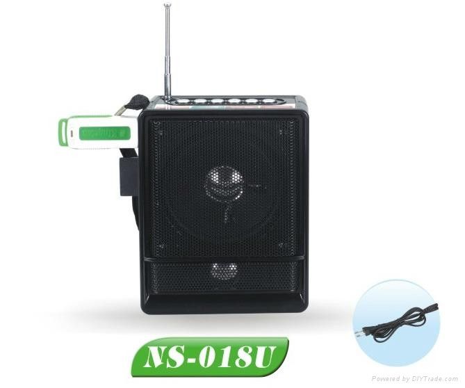 Бумбокс MP3 Колонка Радіо 10 Вт NS-018 ремінець на руку