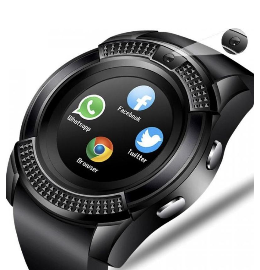 Розумний смарт-годинник Smart watch V8 Black