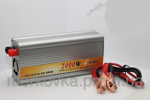 Інвертор напруги, перетворювач 24/220V - 2000W