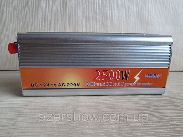 Інвертор напруги, перетворювач 12/220V - 2500W