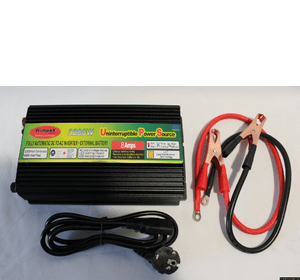 Перетворювач напруги 3200W 12V-220V інвертор з зарядним від мережі 220