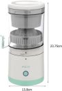 Акумуляторна портативна соковижималка для цитрусових Citrus juicer YZJ-001 з USB-C, соковижималка для фруктів і овочів з USB-зарядкою