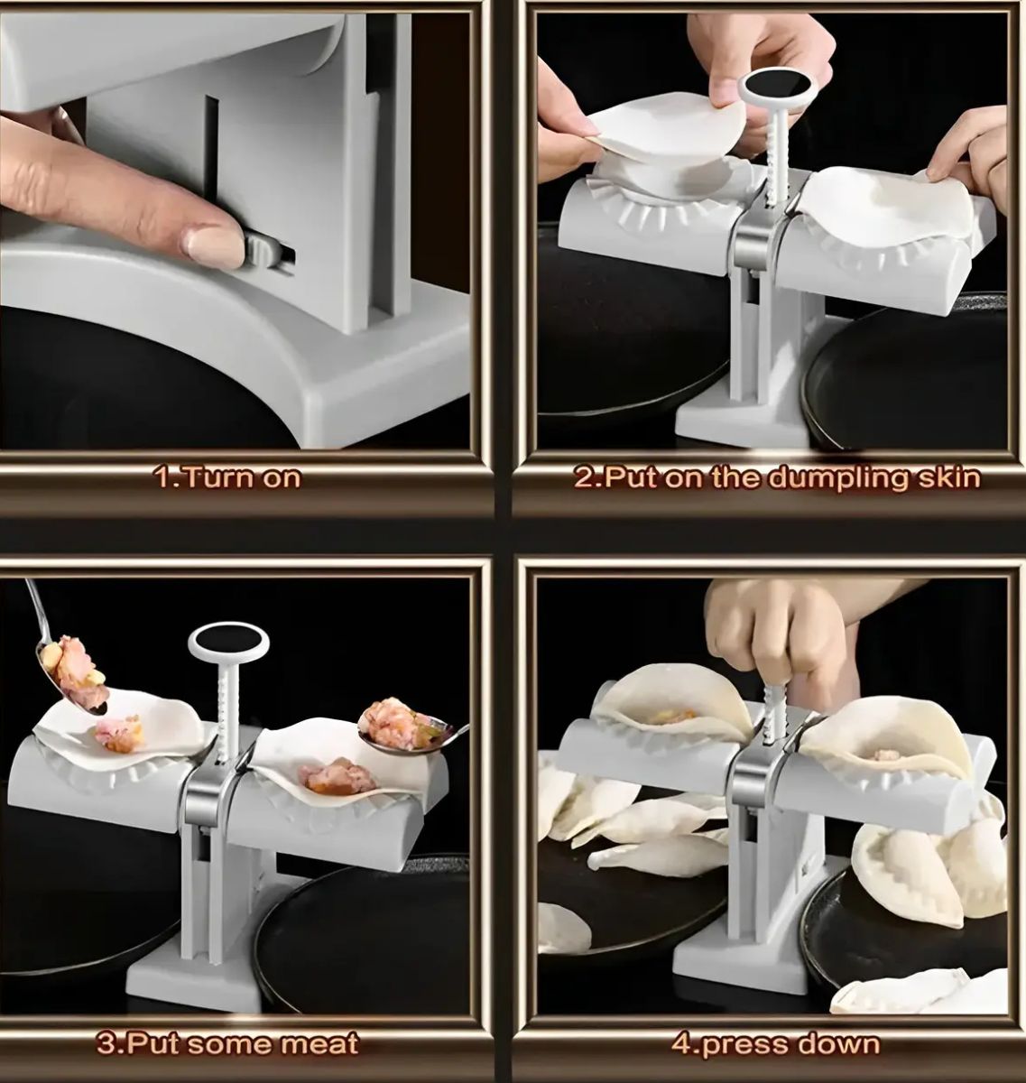 Машинка для виготовлення домашніх вареників та пельменів MA-24 TOS Dumpling mold