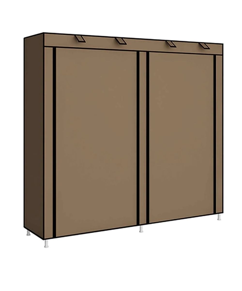 Тканинний складаний шафа для взуття на 2 секції Shoe Cabinet YQF-2266 на 12 полиць, подвійна шафа органайзер для зберігання взуття