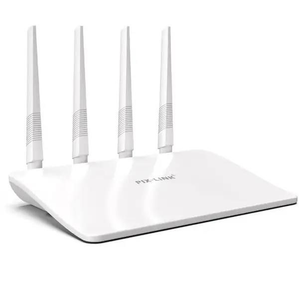 Високошвидкісний Wi-Fi Маршрутизатор (роутер) PIX-LINK LV-WR21Q 2.4 ГГц Білий 300 Мбіт/с, блискавична швидкість інтернету, 4 антени для потужного та швидкого сигналу, широке покриття, надійне та стабільне з'єднання